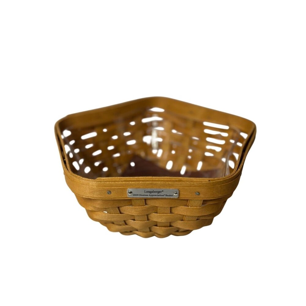 Longaberger 2009 Hostess Appreciation Basket 7x3 w/ 2008 Bee Protector Insert